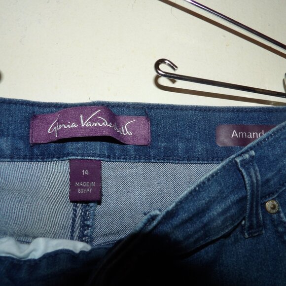Gloria Vanderbilt Amanda High Rise Mom Jeans Sz 14 - Picture 4 of 5
